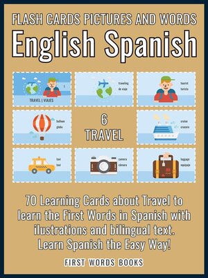 cover image of 6--Travel--Flash Cards Pictures and Words English Spanish